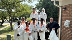 YouthBuild Spring 2024 Cohort on Construction Site